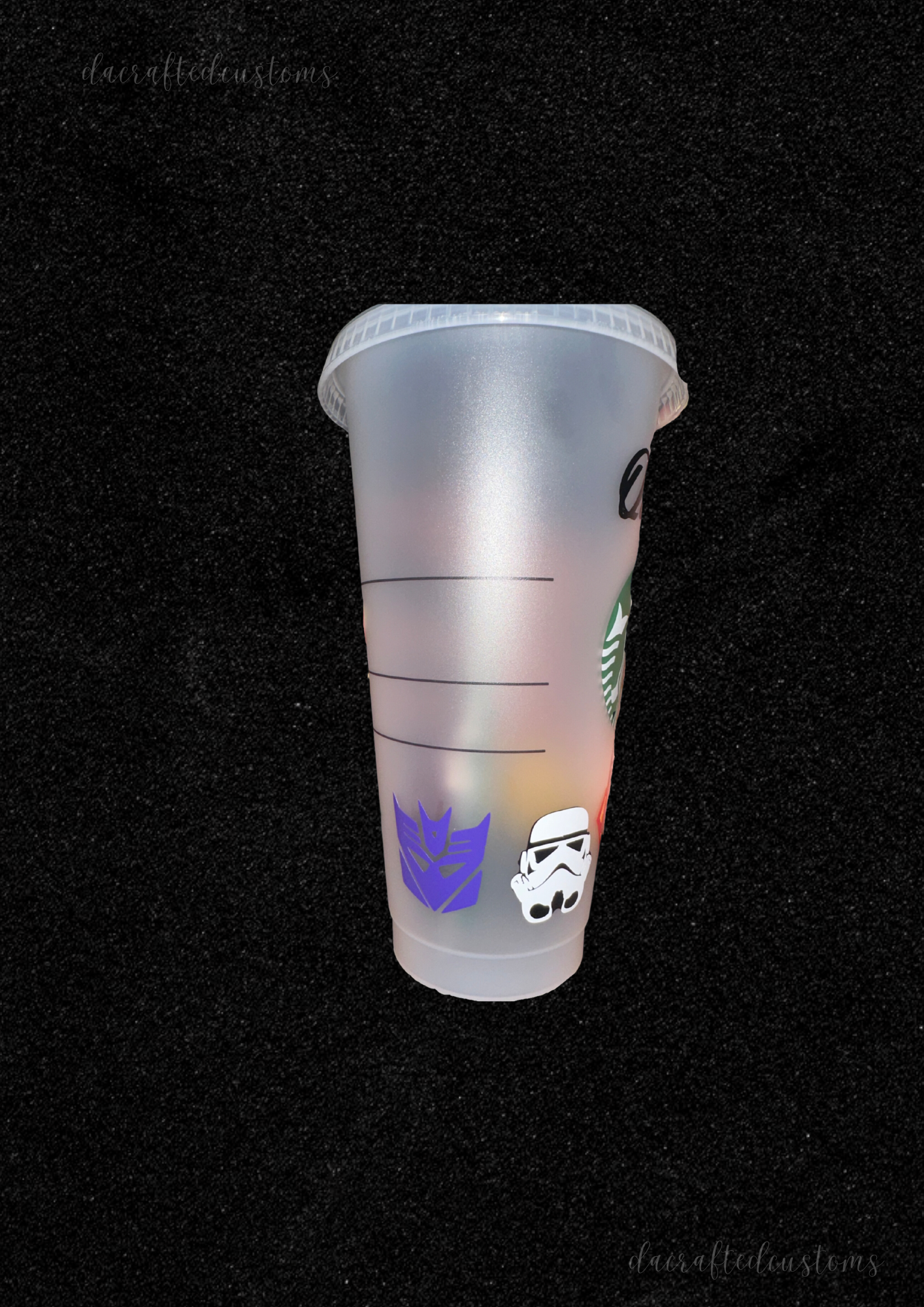 Customized Name Cup with Character Logos