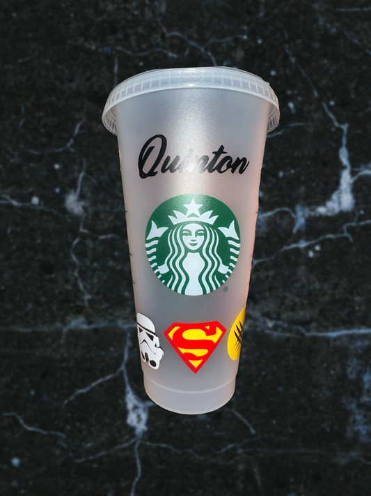 Customized Name Cup with Character Logos